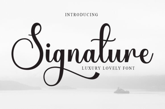 Signature Font